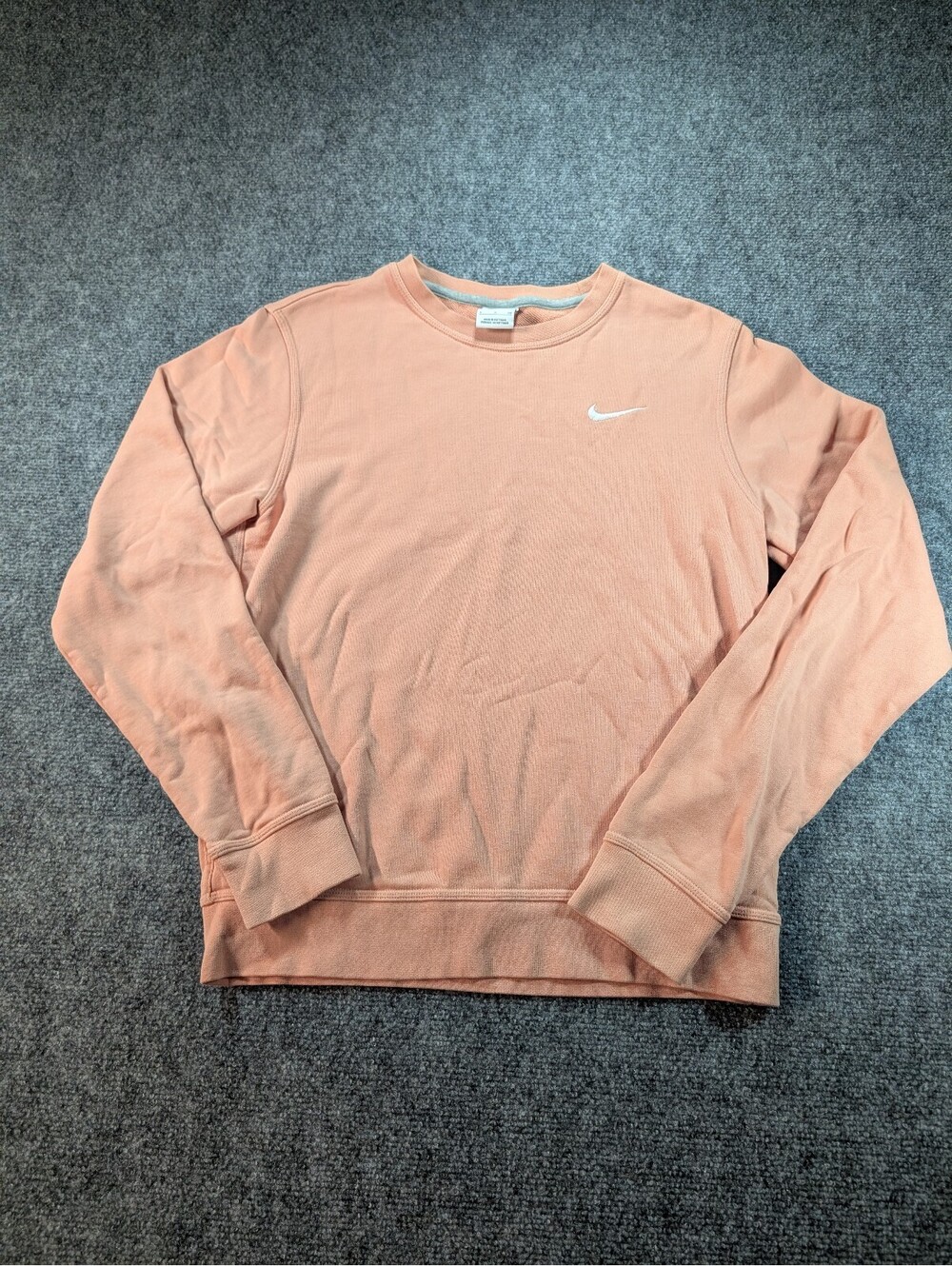 Nike Sportswear Club Fleece Crewneck Fleece Sweatshirt Pink Peach Size Small